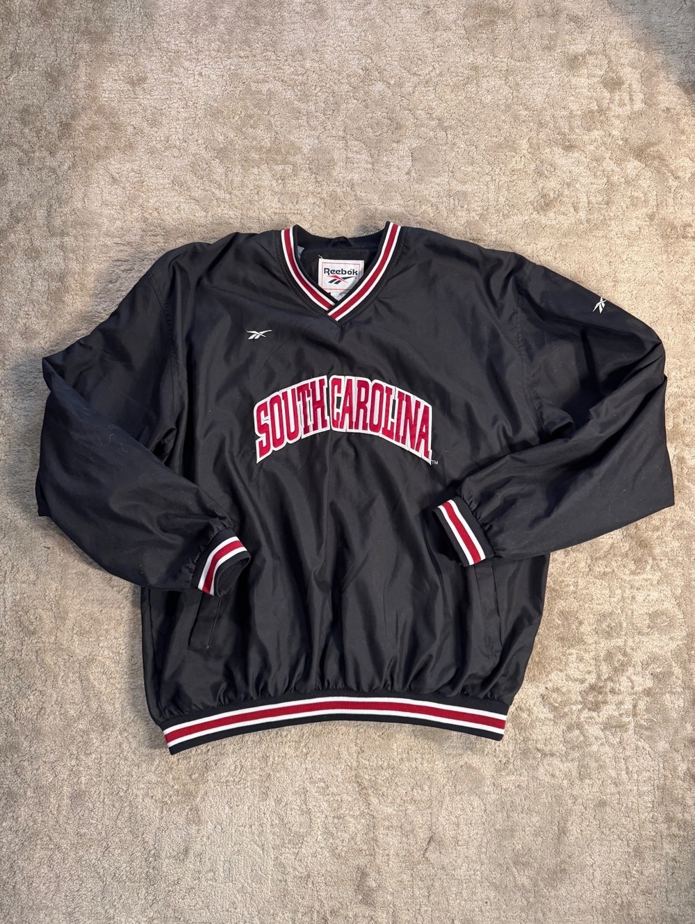 Vintage 90s Reebok South Carolina Gamecocks Pullover Jacket XL NCAA Korea